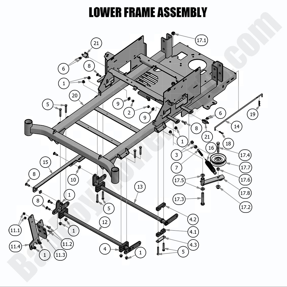 2019 Compact Outlaw Lower Frame Assembly